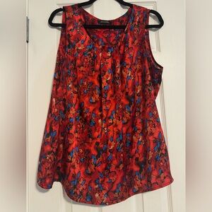 Notation’s Floral Red Sleeveless Top